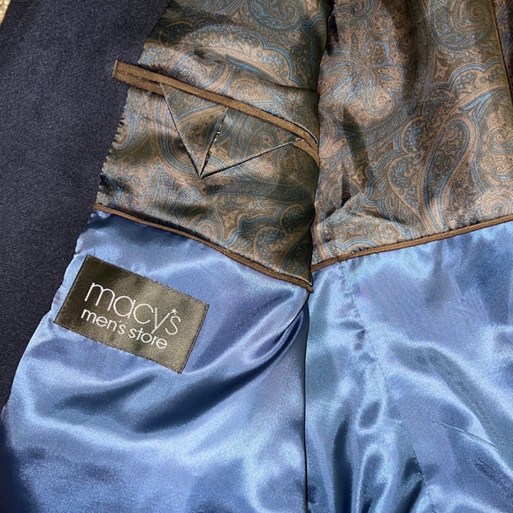 Lauren By Ralph Lauren Navy Blue Wool Blazer/ Sports Jacket 42 R - Picture 4 of 6